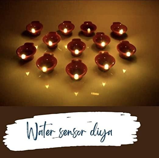 LED Light Water Sensor Diyas Plastic with, Ambient Lights,